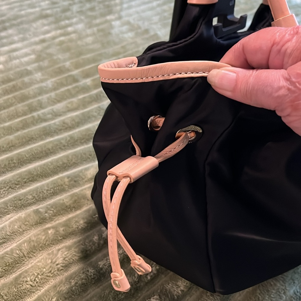 Kate Spade navy nylon bag a leather large shoulder bag - Picture 5 of 15